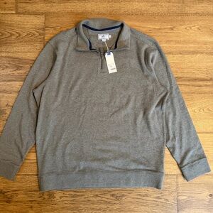 NWT Southern Tide Men 1/4 Zip Pullover Size XL Grey